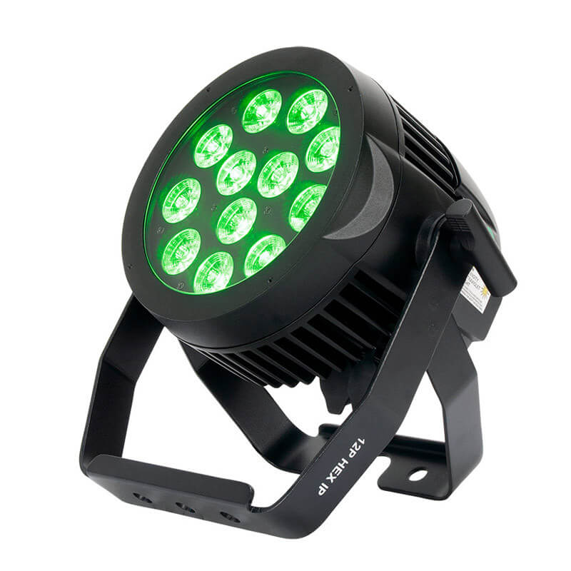 ADJ 12P HEX IP Par con12 LEDs HEX RGBAW + UV de 12W